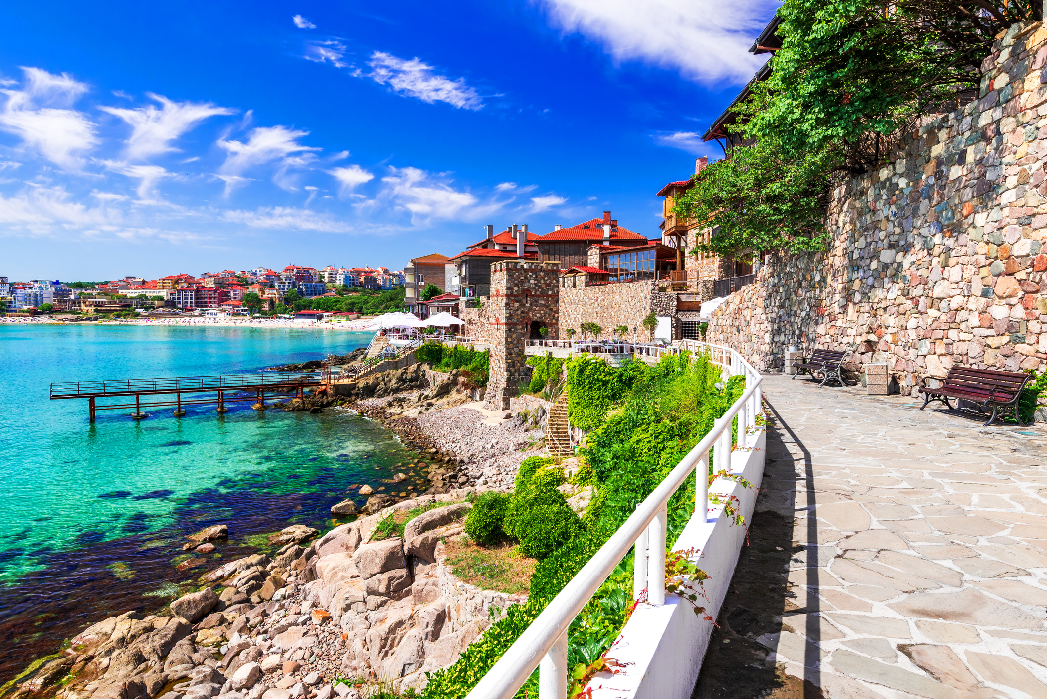 Sozopol, Bulgaria - Walled city of ancient Apollonia on Black Se